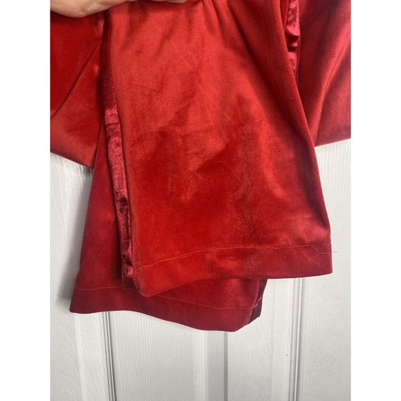 7 For All Mankind Women’s‎ Velvet Wide Leg Flare Side Stripe Pants Red 2 New - Picture 4 of 7